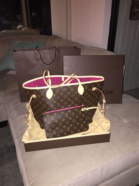 louis vuitton neverfull gm pink inside